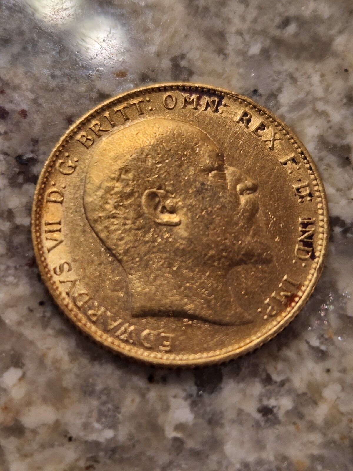 1906 Great Britain Gold Sovereign Edward VII Avg Circ