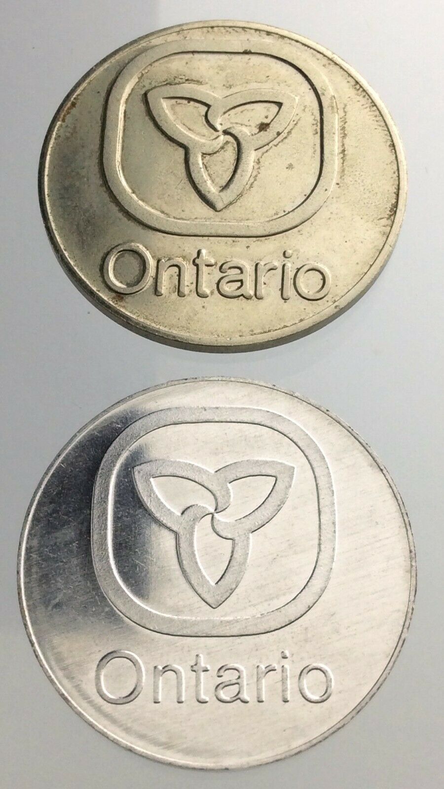Ontario Coat Of Arms Medallions Aluminum And Nickel Variety W447
