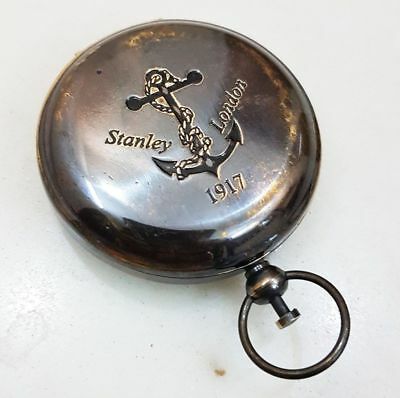 Antique Brass Compass Vintage Handmade Push Button Brass Compass Pocket Style