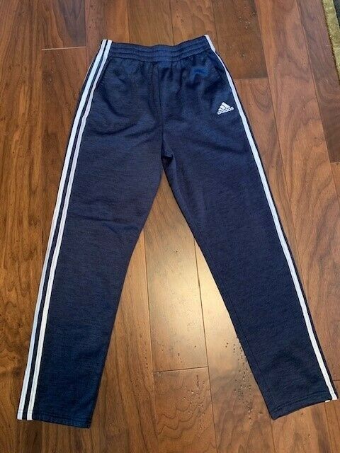 Boys Adidas Tricot 3-stripe Track Pants Navy Youth Xl Yxl Athletic Pants 18/20