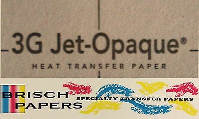 Inkjet Transfer Paper For Dark Fabric: Neenah "3g Jet Opaque" (8.5"x11") 50 Ct