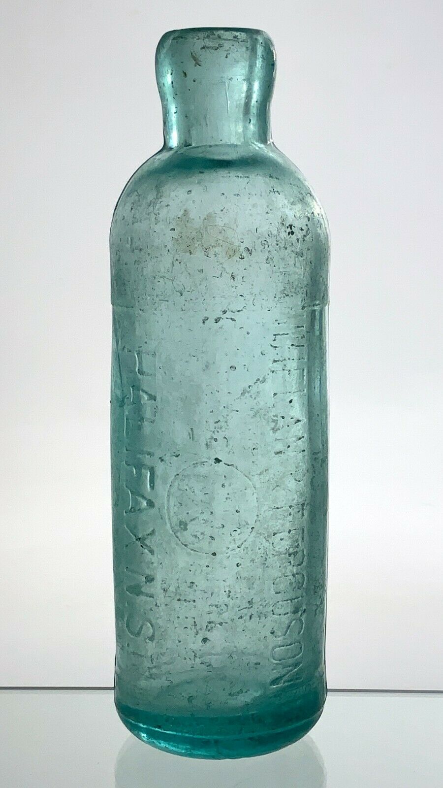 Halifax Nova Scotia Clear Glass Bottle Embossed Whelan & Ferguson Canada U928