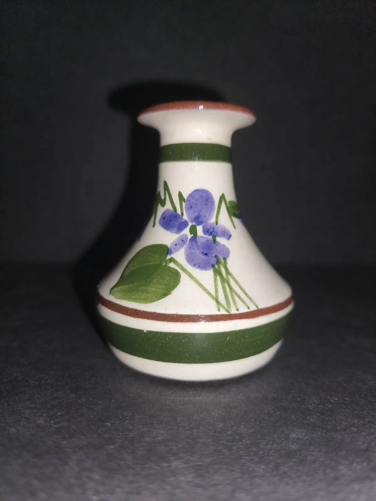 Vintage Devon Violets Pottery Perfume Bottle