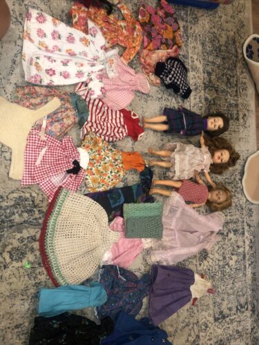 Lot Of 3 1950s/60s 10" Teen Fashion Dolls W/25 Pcs Of Clothes, Miss Revlon Clone