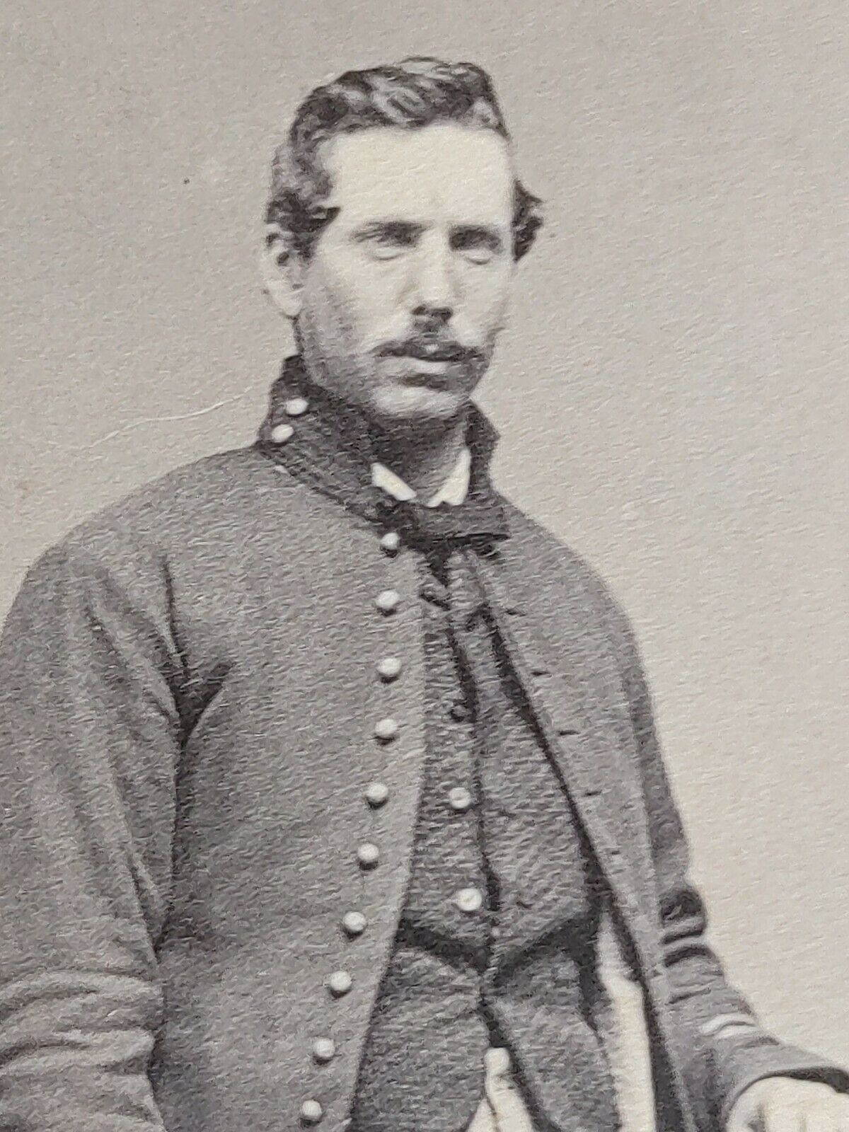 Civil War Original Cdv Photo Of Union Soldier /officer. By Rome, Ny Photographer