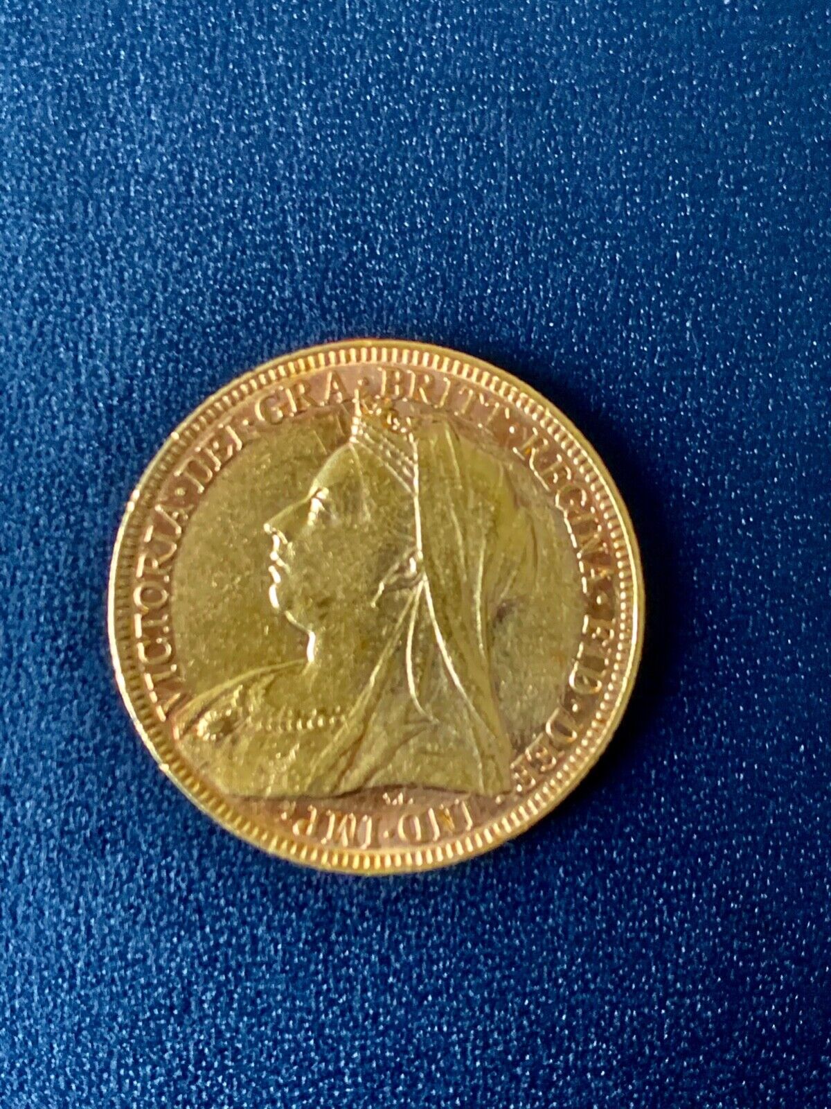 1896 Uk Queen Victoria Old Saint George Gold Sovereign Coin