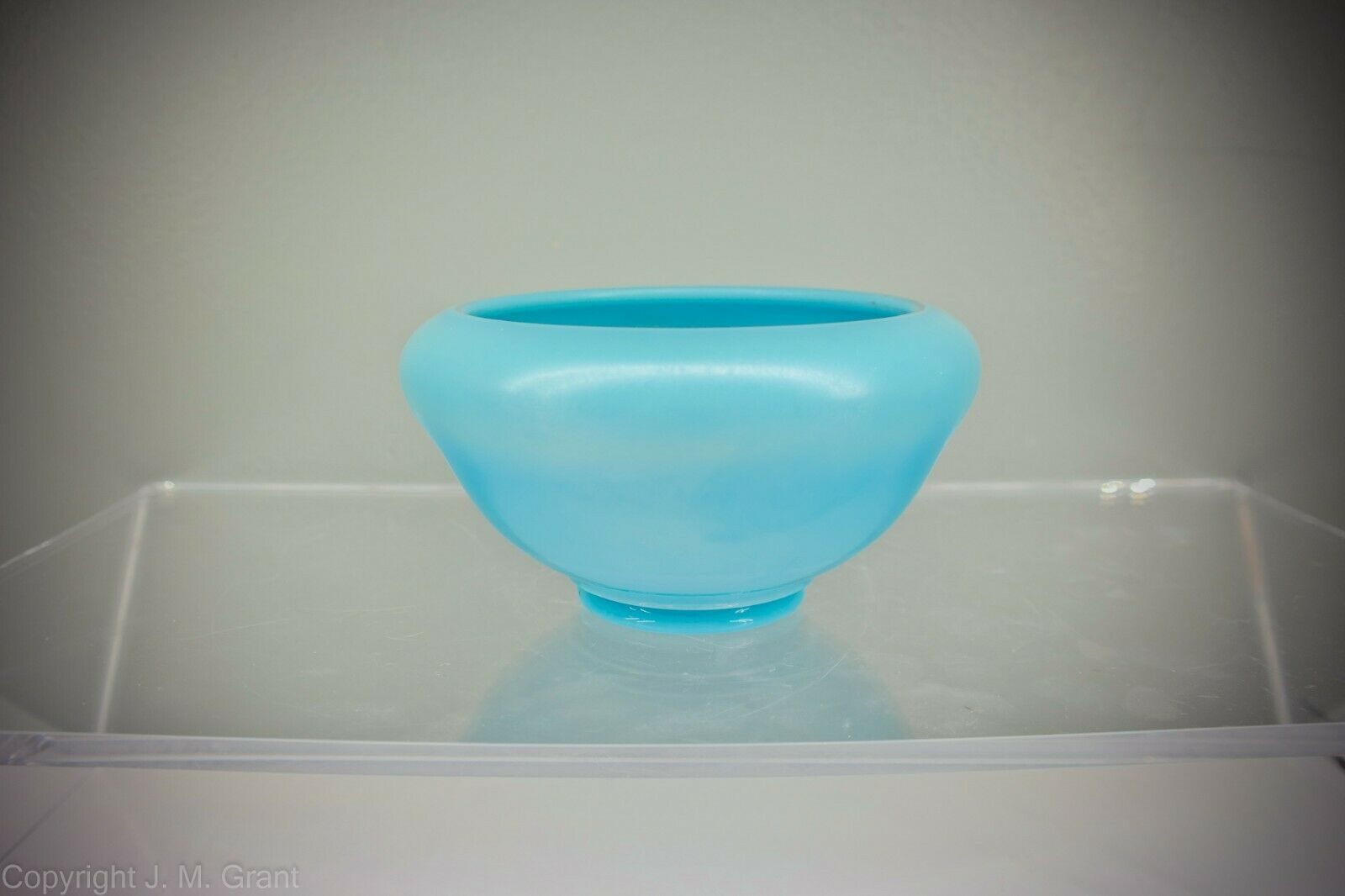 Northwood Blue Jade Stretch Glass Bowl