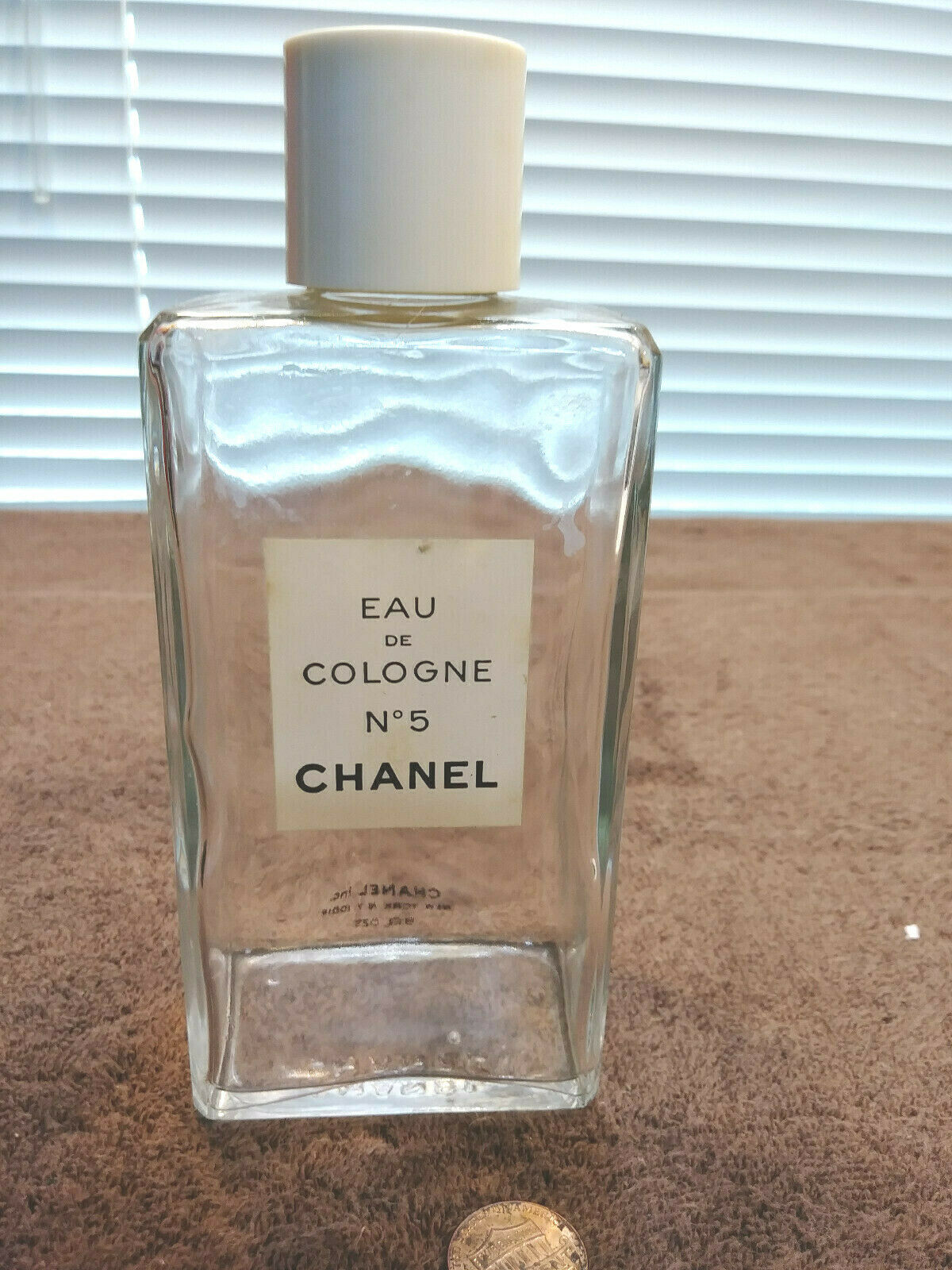 Empty Chanel No 5 Eau De Cologne Bottle 8 Oz - No Perfume