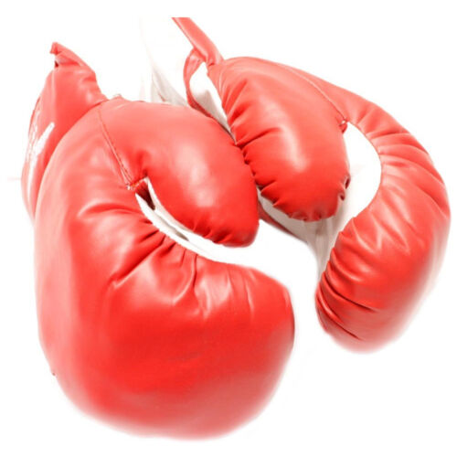 Age 3-6 Kids 4 Oz Boxing Gloves Youth Practice Training Mma Faux Leather Red