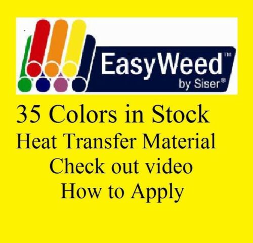 Siser Easyweed Heat Transfer 15" X 30 Ft Choose From 35 Colors Made In Italy Htv