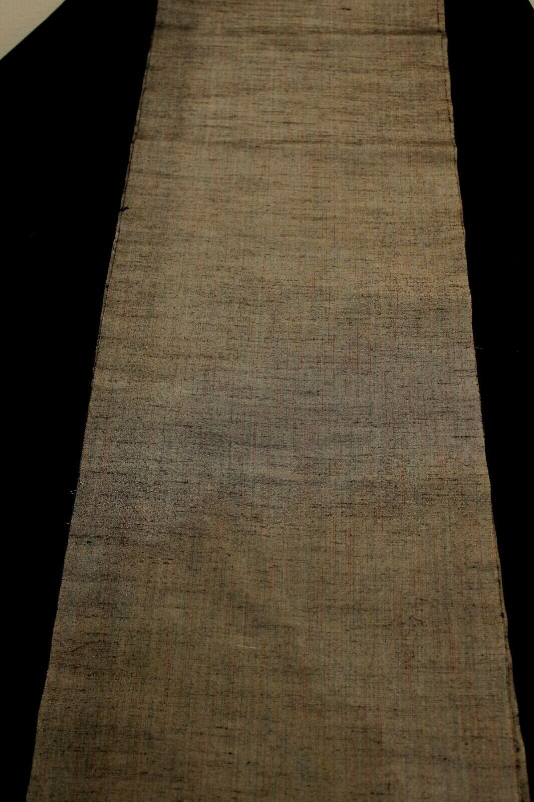 f-942 antique tsumugi silk kimono fabric - 14-1/2