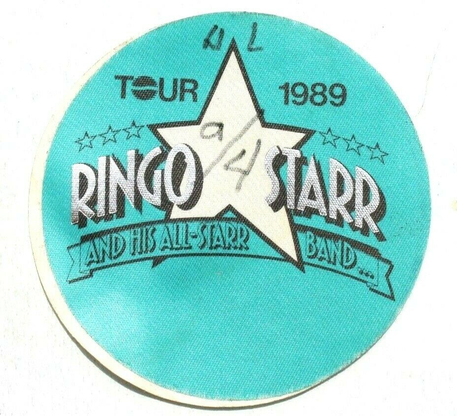 Vintage Ringo Starr Band Tour 1989 Backstage Pass Satin Sticker