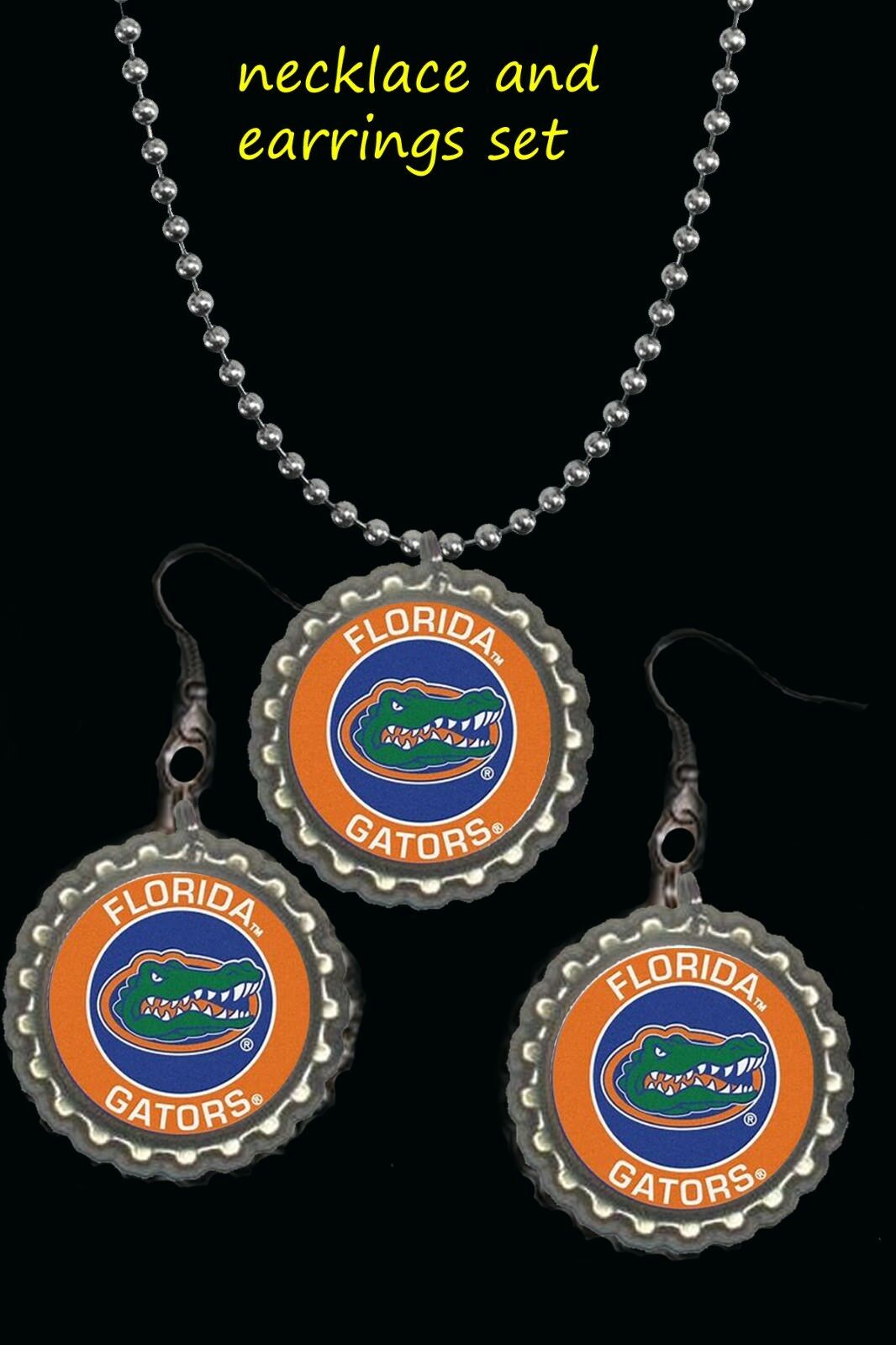 Florida Gators earrings earring and necklace set great  must have