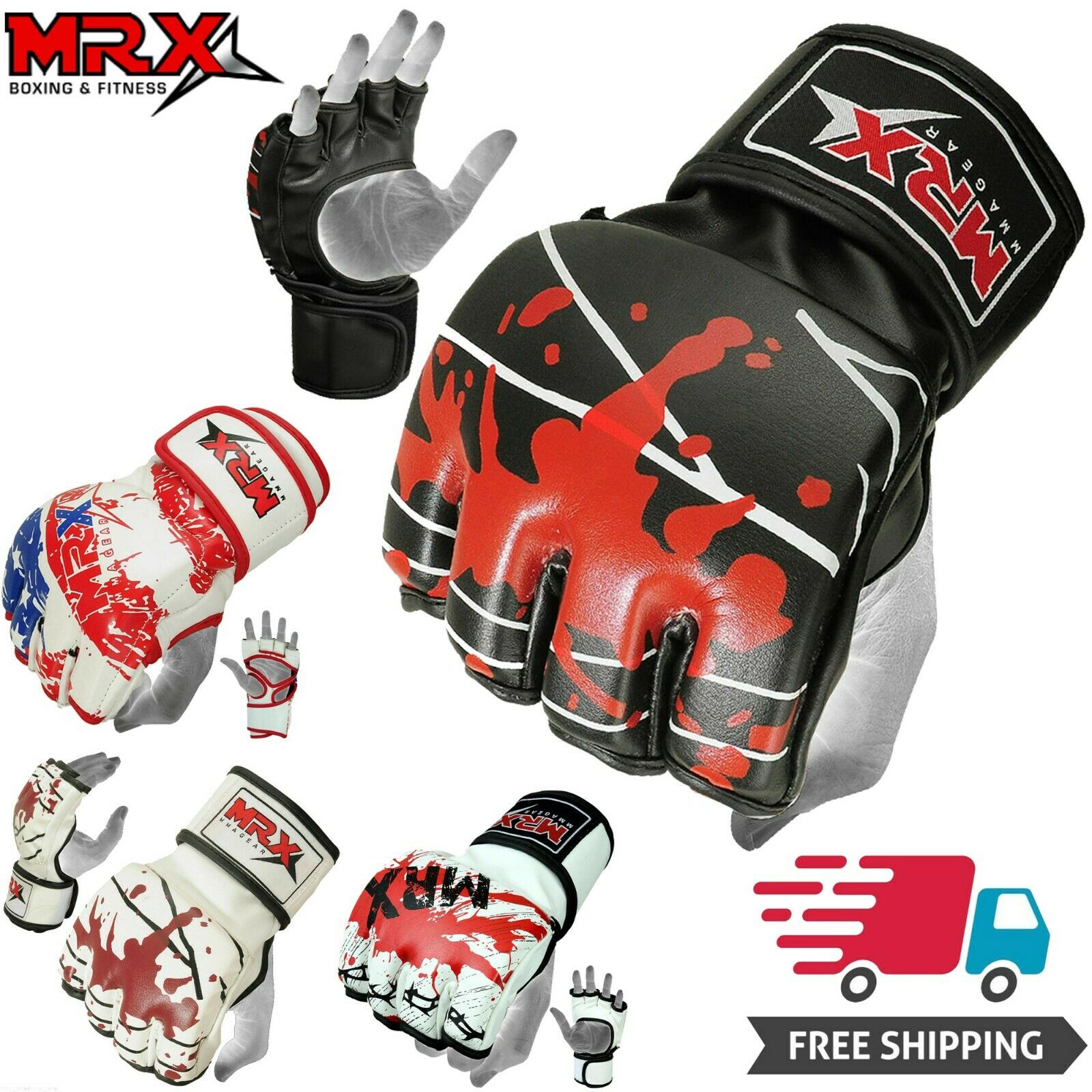 Boxing Mma Gloves Grappling Punching Bag Training Kickboxing Fight Sparring Ufc