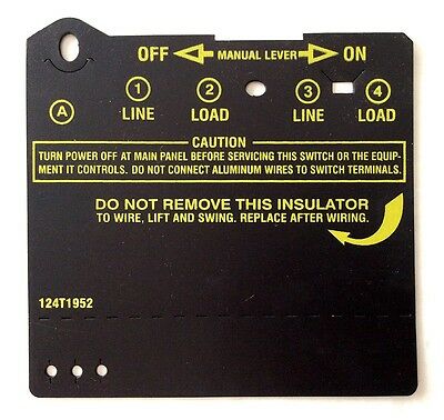 Intermatic Swimming Pool Timer Time Clock Cover Insulator, Black Part 124t1952