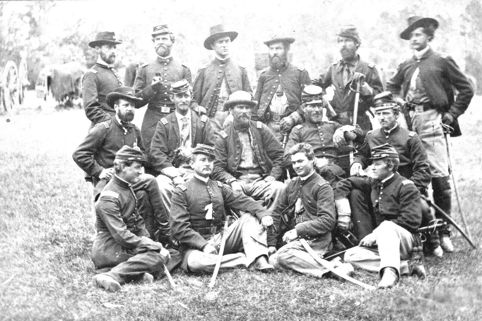 1862-civil War Photo-fair Oaks, Henrico County, Va-horse Artillery Officers